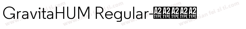GravitaHUM Regular字体转换